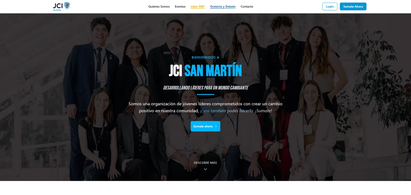 Captura del sitio JCI Web